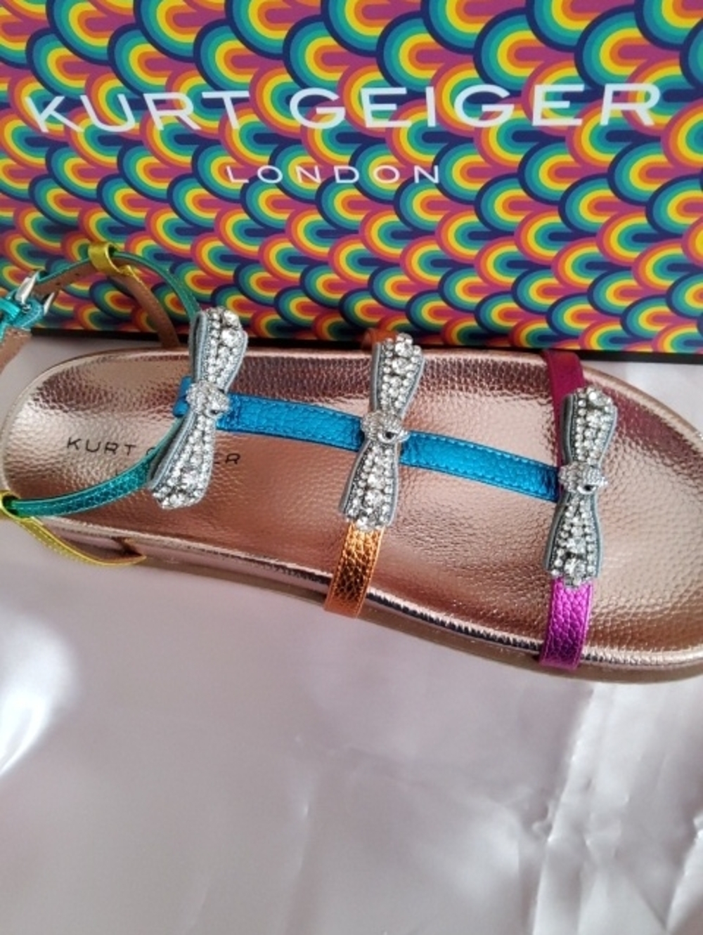 Kurt Geiger London Multi Color Sandals. - Picture 4 of 8